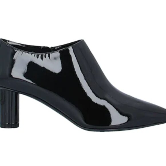 Ferragamo Black Patent Leather Ankle Booties - Picture 4 of 11